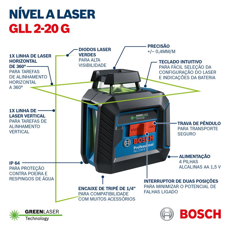 NIvel-a-Laser-GLL-2-20-G---Bosch-S8089