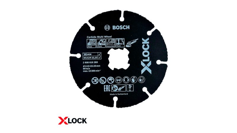 Disco da taglio universale Bosch Carbide Multi Wheel X-Lock, 115mm
