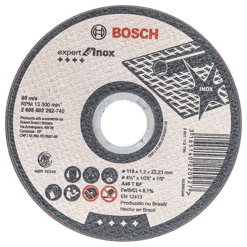 Disco-de-Corte-Bosch-Expert-for-Inox-115x1-2mm-Centro-Reto-P23918