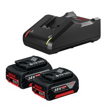 Kit de 2 Baterias GBA 18V 4Ah + Carregador de baterias GAL 18V-40 Bivolt Bosch