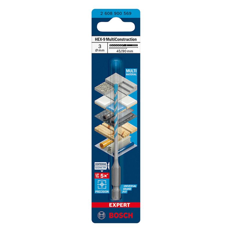 Broca-Bosch-EXPERT-HEX-9-Multiconstruction-3x45x90-mm-P24362
