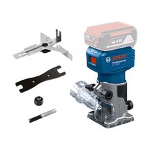 Tupia de palma a bateria GLF 18V-8, 1 fresa + 2 pinças