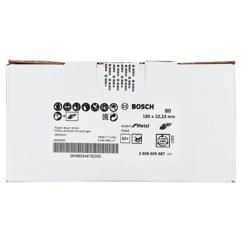 Disco-de-Lixa-em-Fibra-R444-Expert-for-Metal-180mm-G80-S17383