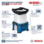 Refletor-LED-Bosch-GLA-18VH-7500-SB-S18986