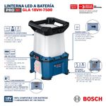 Refletor-LED-Bosch-GLA-18VH-7500-SB-S18987