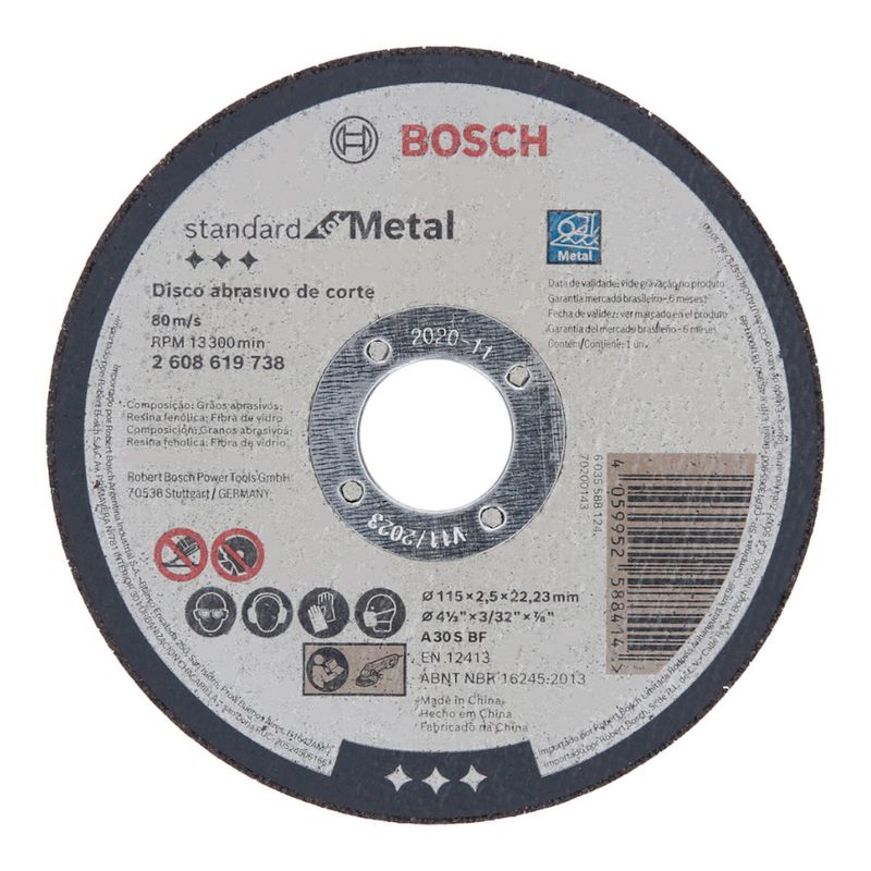 Disco-de-Corte-Standard-for-Metal-115x2-5mm-Centro-Reto-P21732